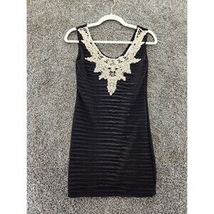 New Light Nwt Black Shift Sleeveless Medium Dress